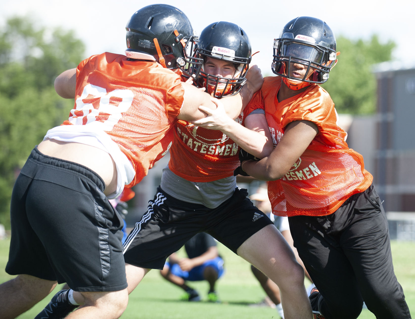 Webster Groves football practice